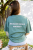 T-shirt ciemnozielony oversize Healing girls society  afirmacje manifestacje