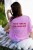 T-shirt różowy oversize Your vibe is the message self care manifestacja afirmacja