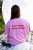 T-shirt różowy oversize Your vibe is the message self care manifestacja afirmacja